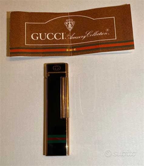 Gucci Accendino Vintage Argento Silver con IC sensor 